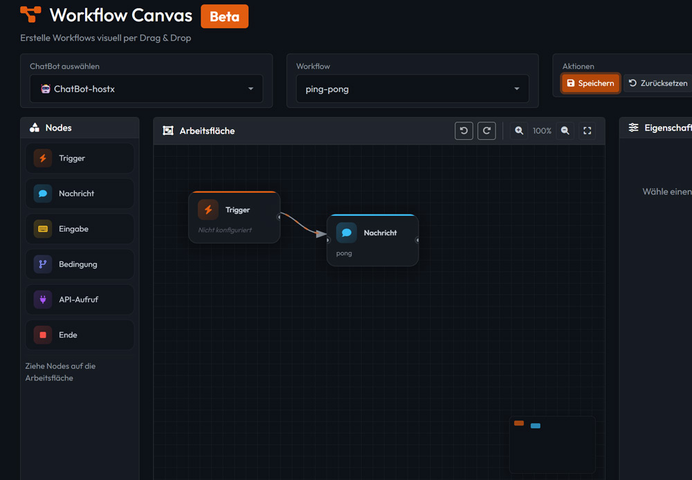 Canvas Workflow Editor
